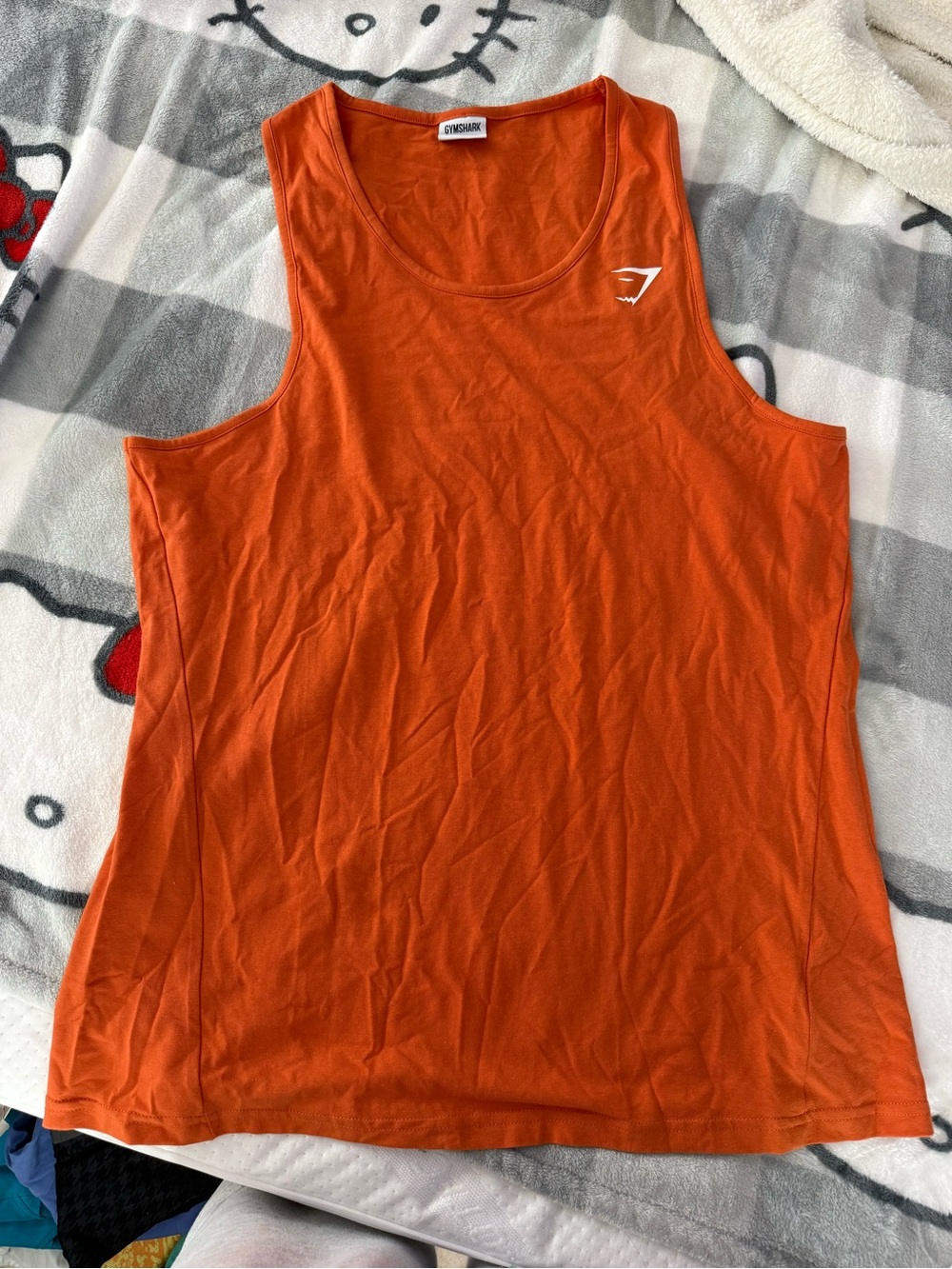 Gymshark Men’s Orange Sleeveless workout Tank
